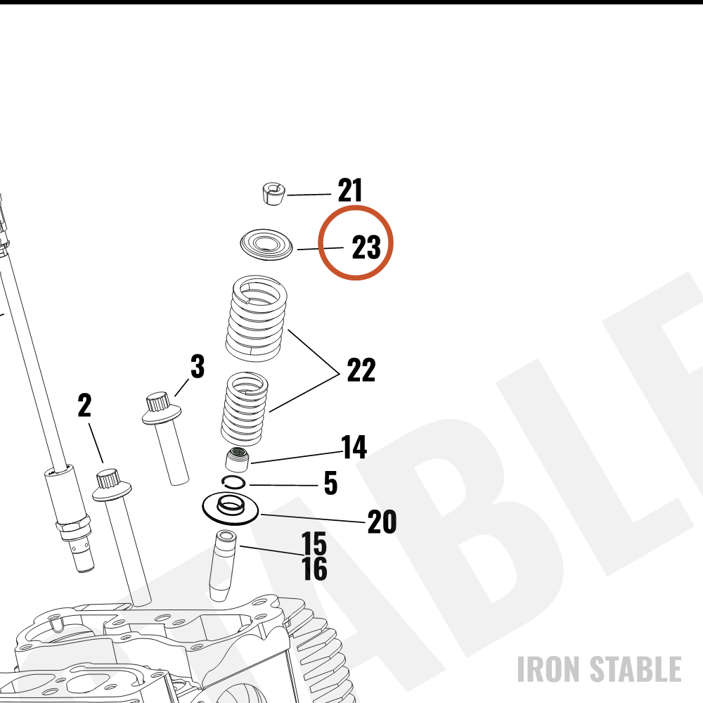 Harley-Davidson Collar, Up, Vlv Spring