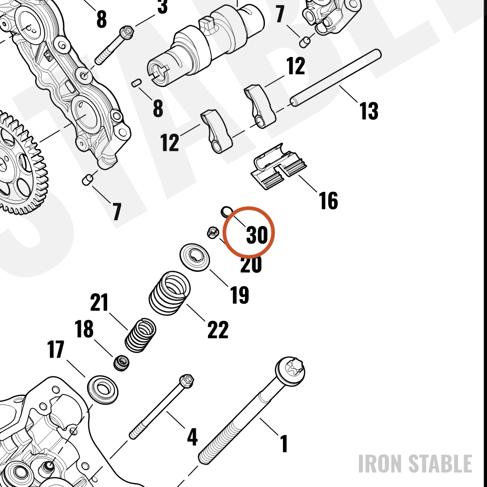 Harley-Davidson Shim, 2.000/Tappet