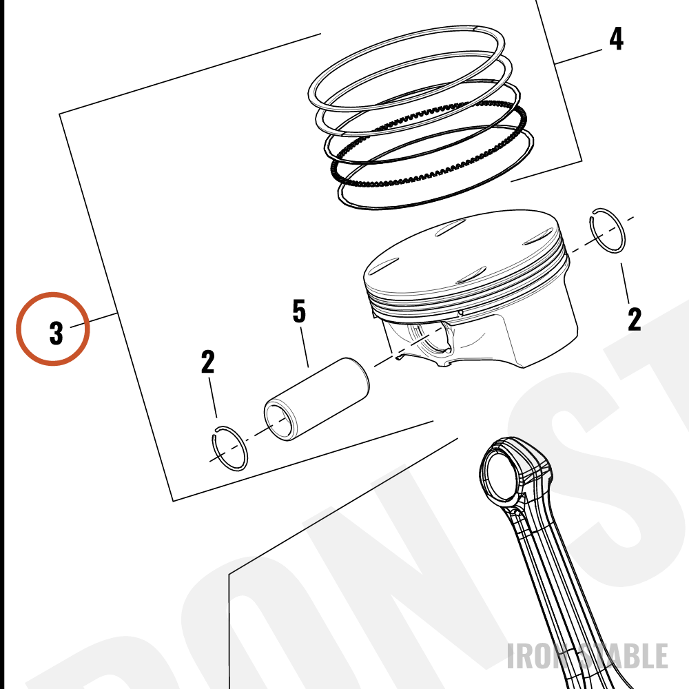 Harley-Davidson Kit, Pstn, 4.075