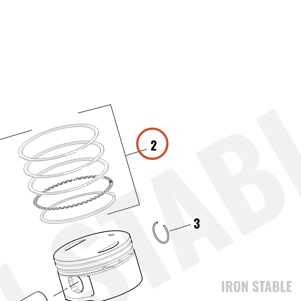 Harley-Davidson Ring Set, Piston, Std
