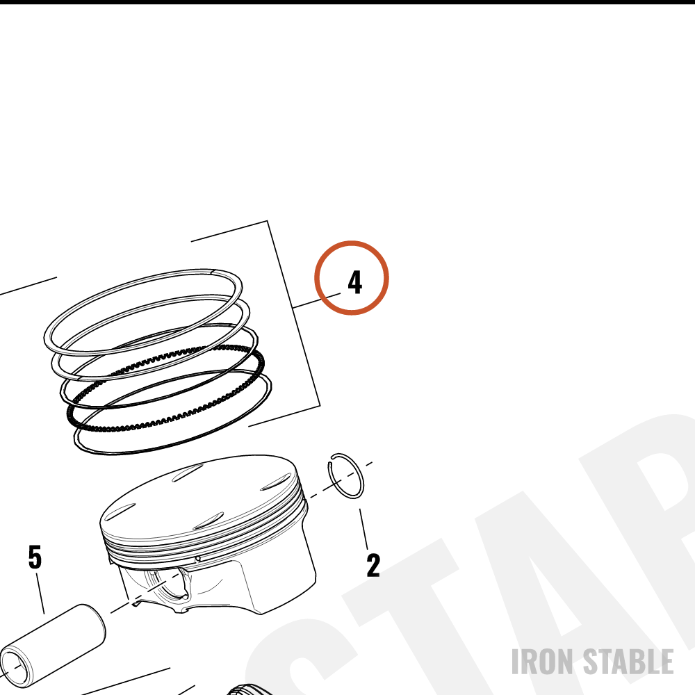 Harley-Davidson Ring, Pstn, Set, Std