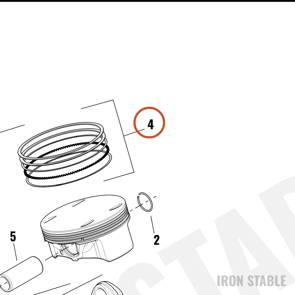 Harley-Davidson Kit, Pstn Ring, 4.075