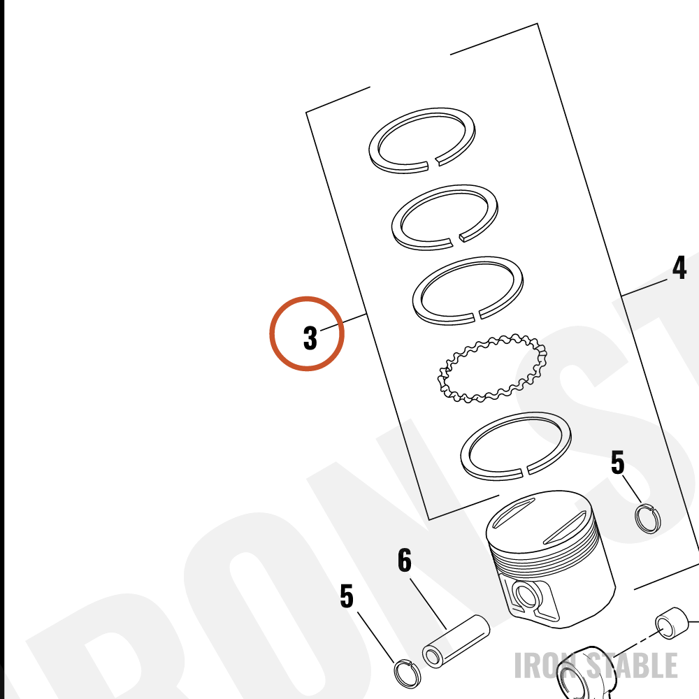Harley-Davidson Piston Ring Set - 010 Os
