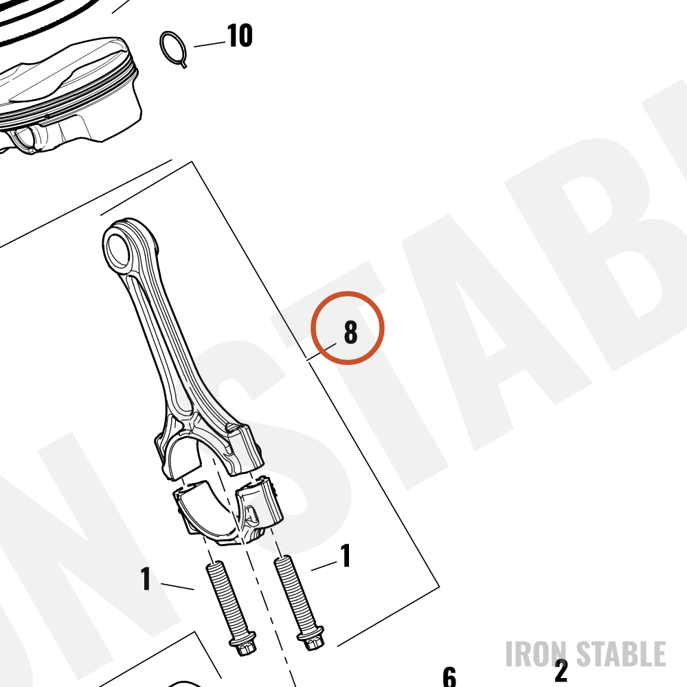 Harley-Davidson Conn Rod, Mach, 148mm