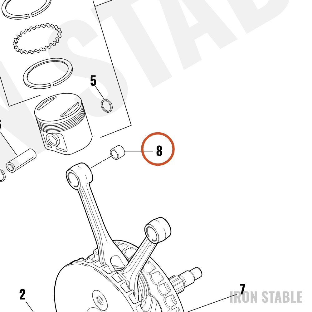 Harley-Davidson Bushing, .010 Os, Piston Pin