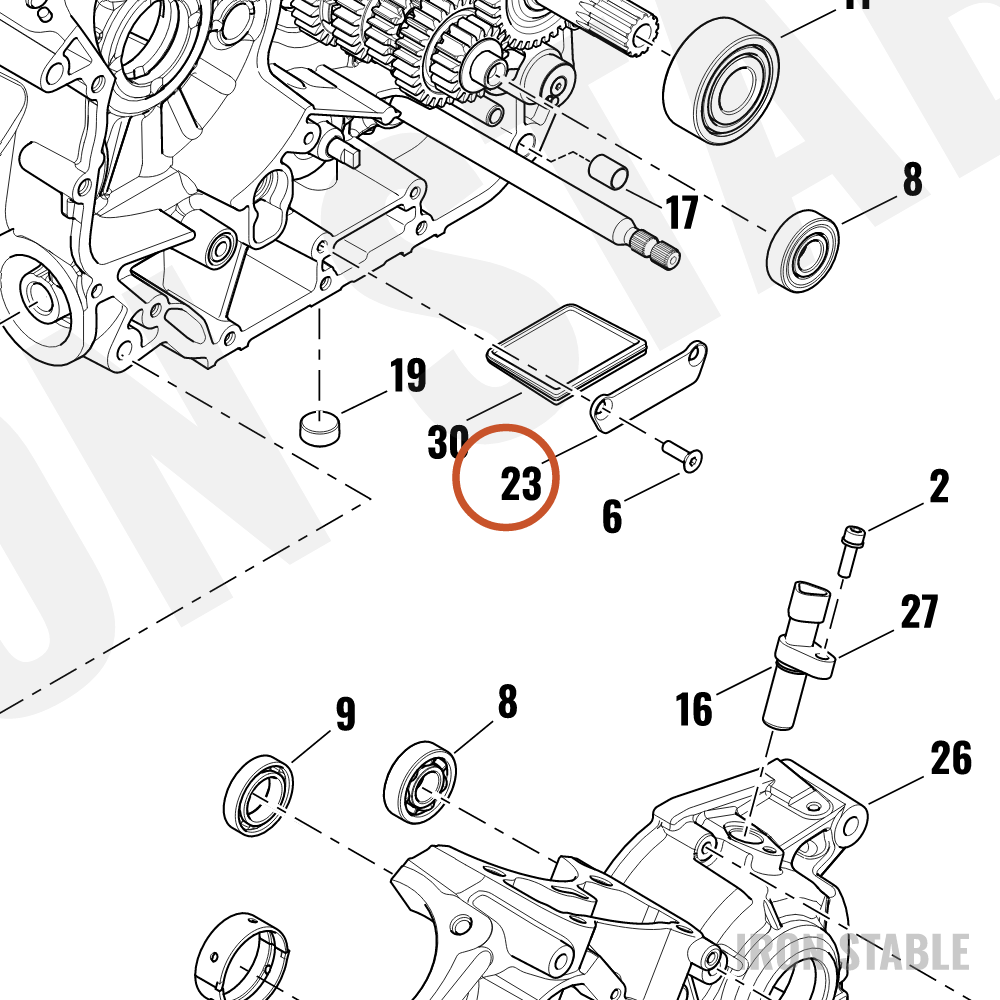 Harley-Davidson Strainer, Plate