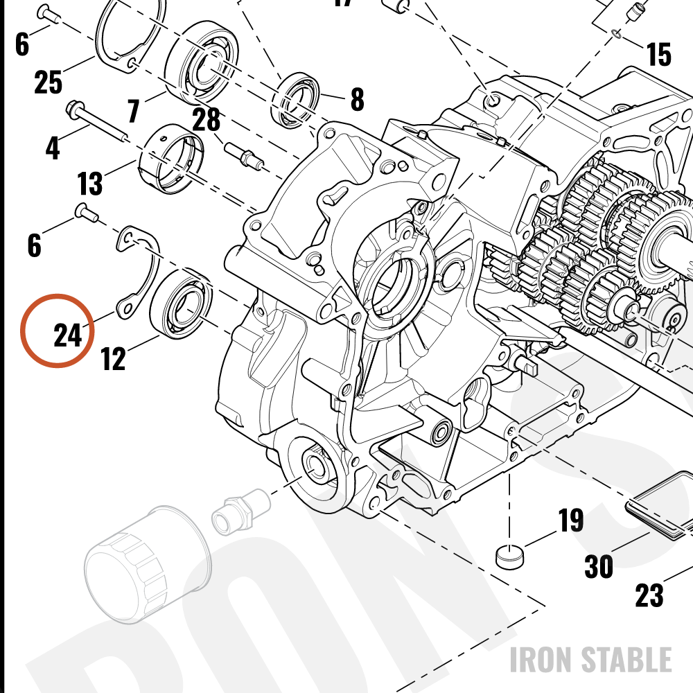 Harley-Davidson Plate, Retainer, Balance Bearing