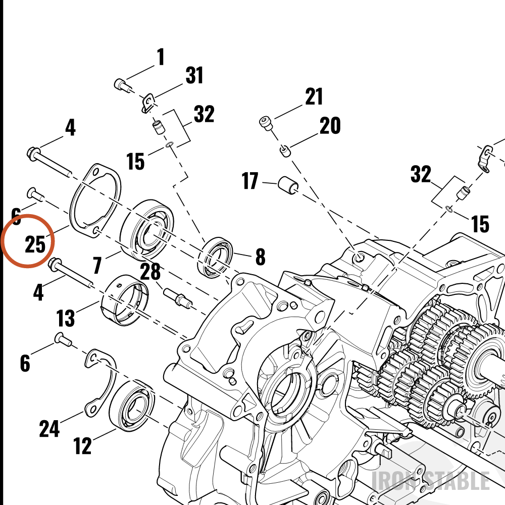 Harley-Davidson Crankcase Sub-Component, X