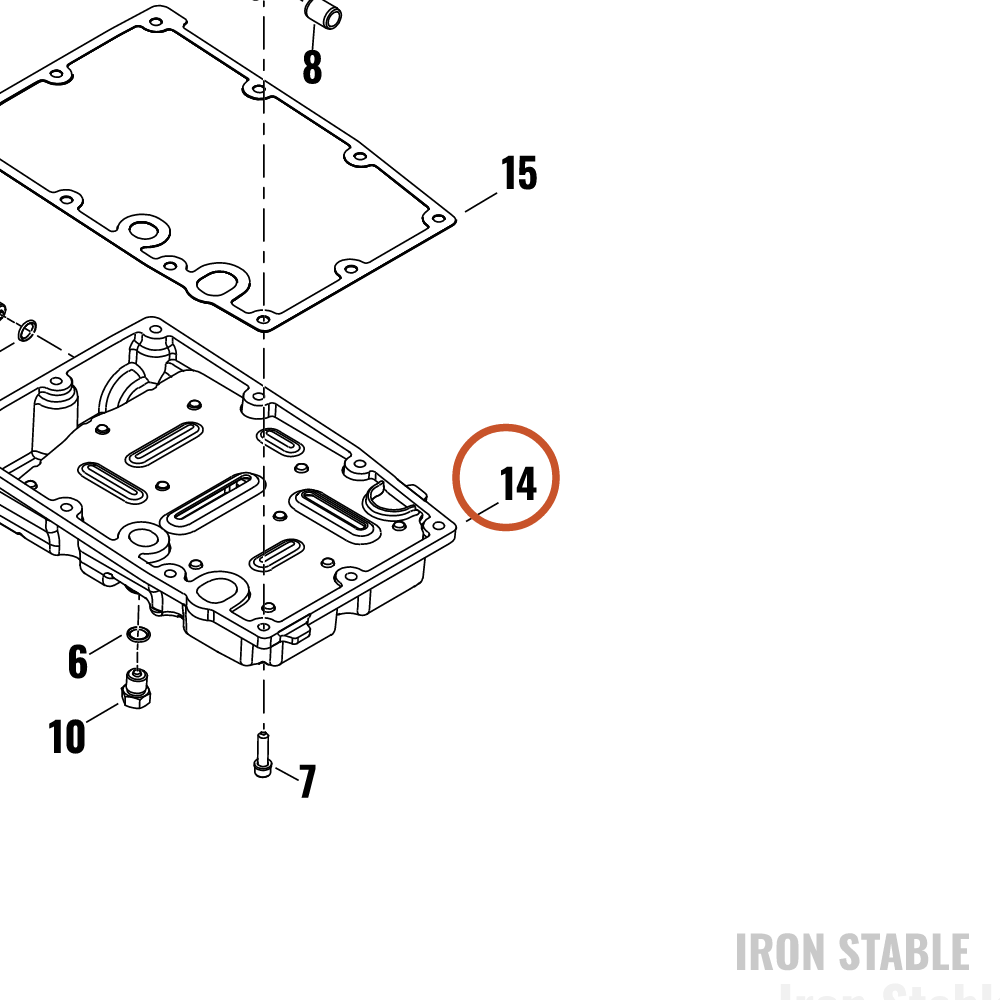 Harley-Davidson Oil Pan, Assembly, Black