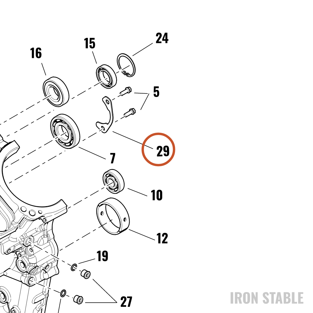 Harley-Davidson Crankcase Sub-Component, Plate, Reta