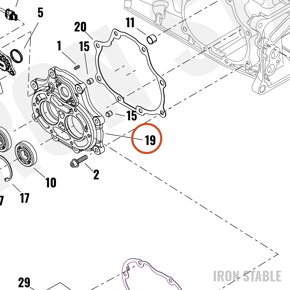 Harley-Davidson Access Door, Xmsn, Main, Brng, Asm