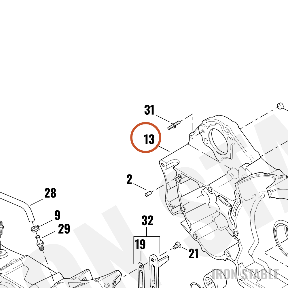 Harley-Davidson Crankcase, Set Assembly, Black(Po)