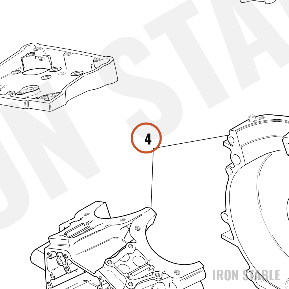 Harley-Davidson Crankcase, Set Assembly, Slvr(Po)