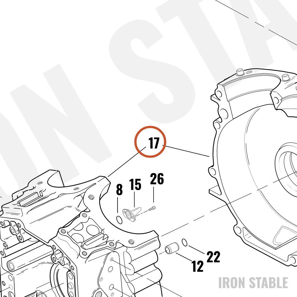 Harley-Davidson Crankcase, Set Assembly, Black(Po)