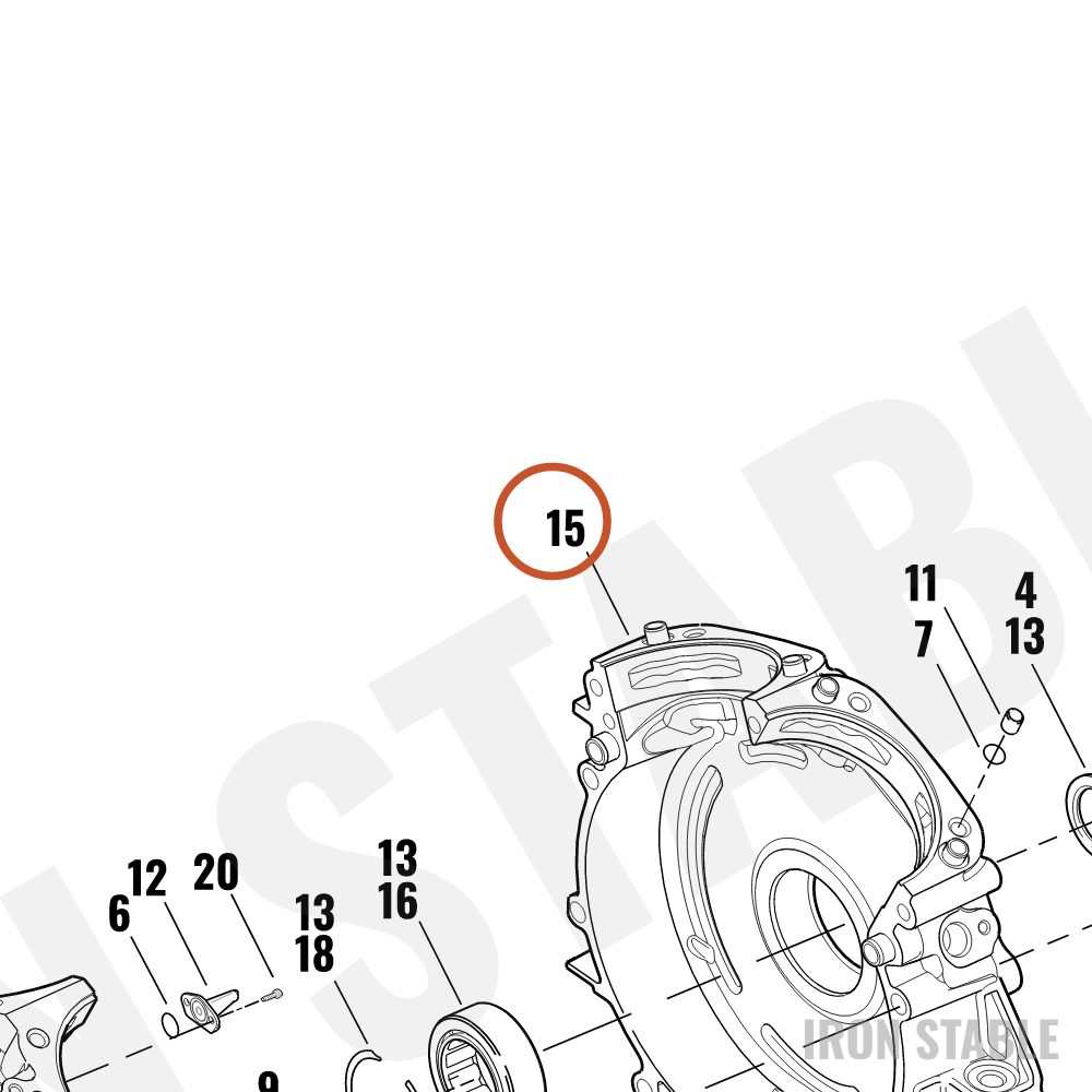Harley-Davidson Crankcase, Set Assembly, Blk, Dyna/Tou