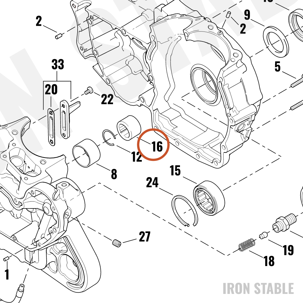 Harley-Davidson Bearing, Gear Shft, Green