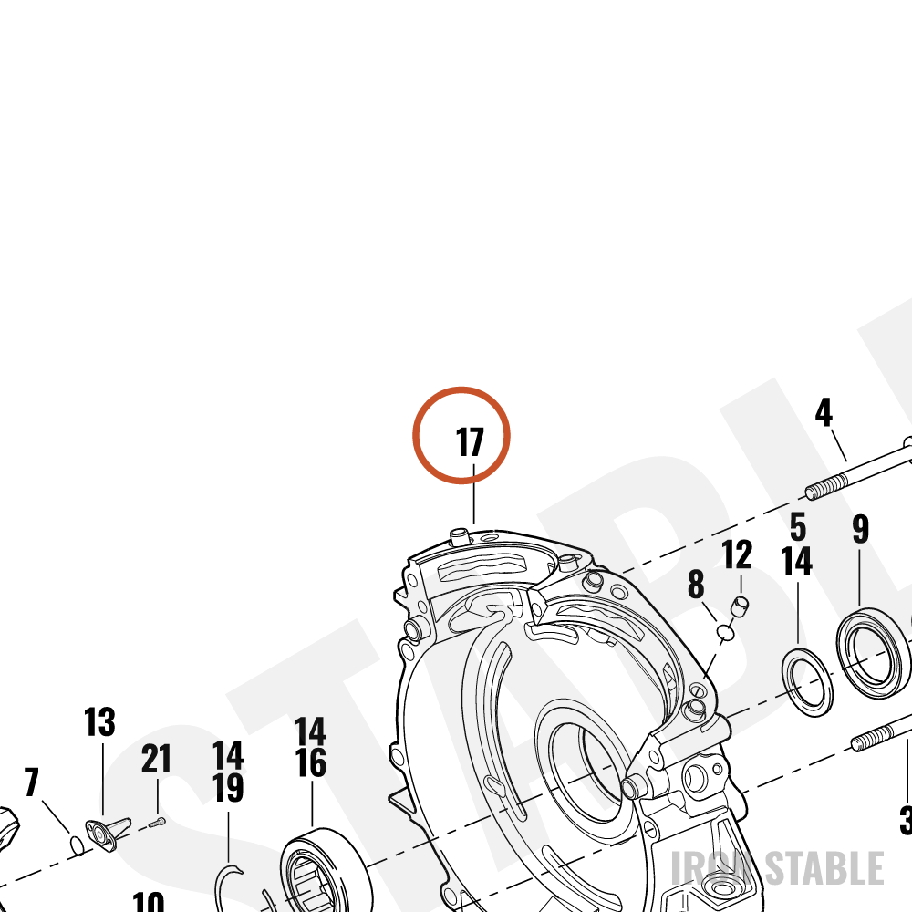 Harley-Davidson Crankcase, Set Assembly, Black(Po)