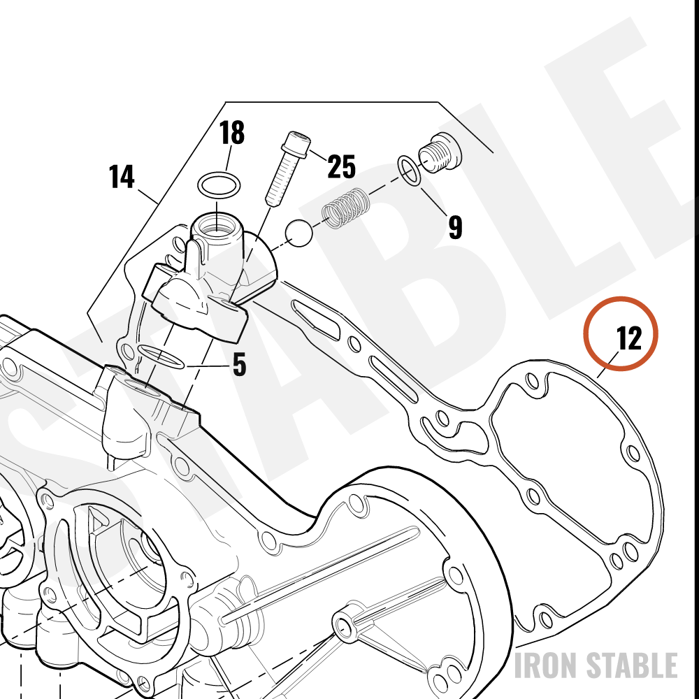 Harley-Davidson Gasket, Gear Cover