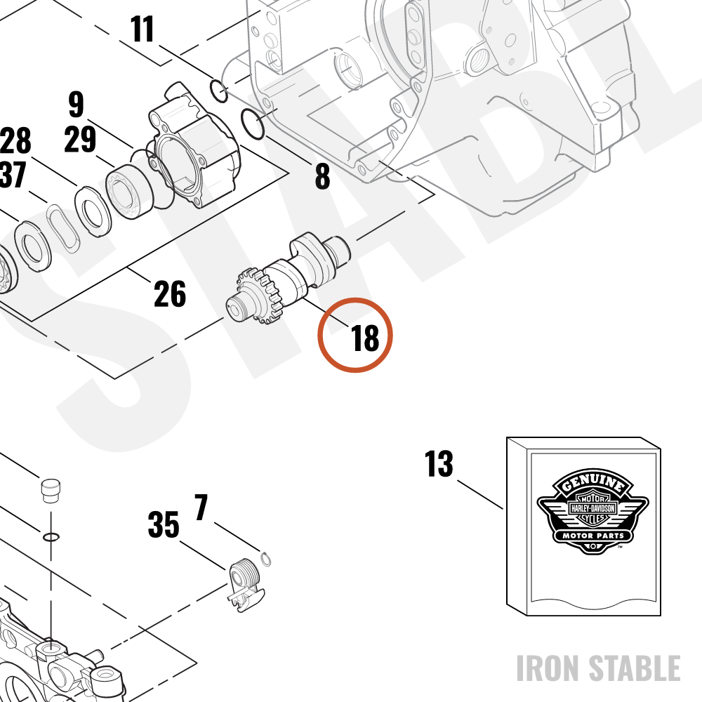Harley-Davidson Camshaft Kit, Flhrsei2