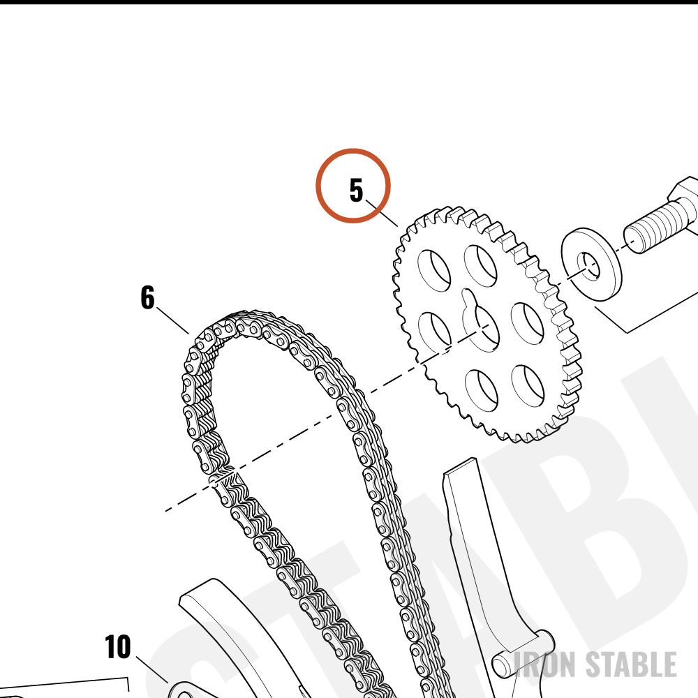 Harley-Davidson Sprocket Gear, Camshaft
