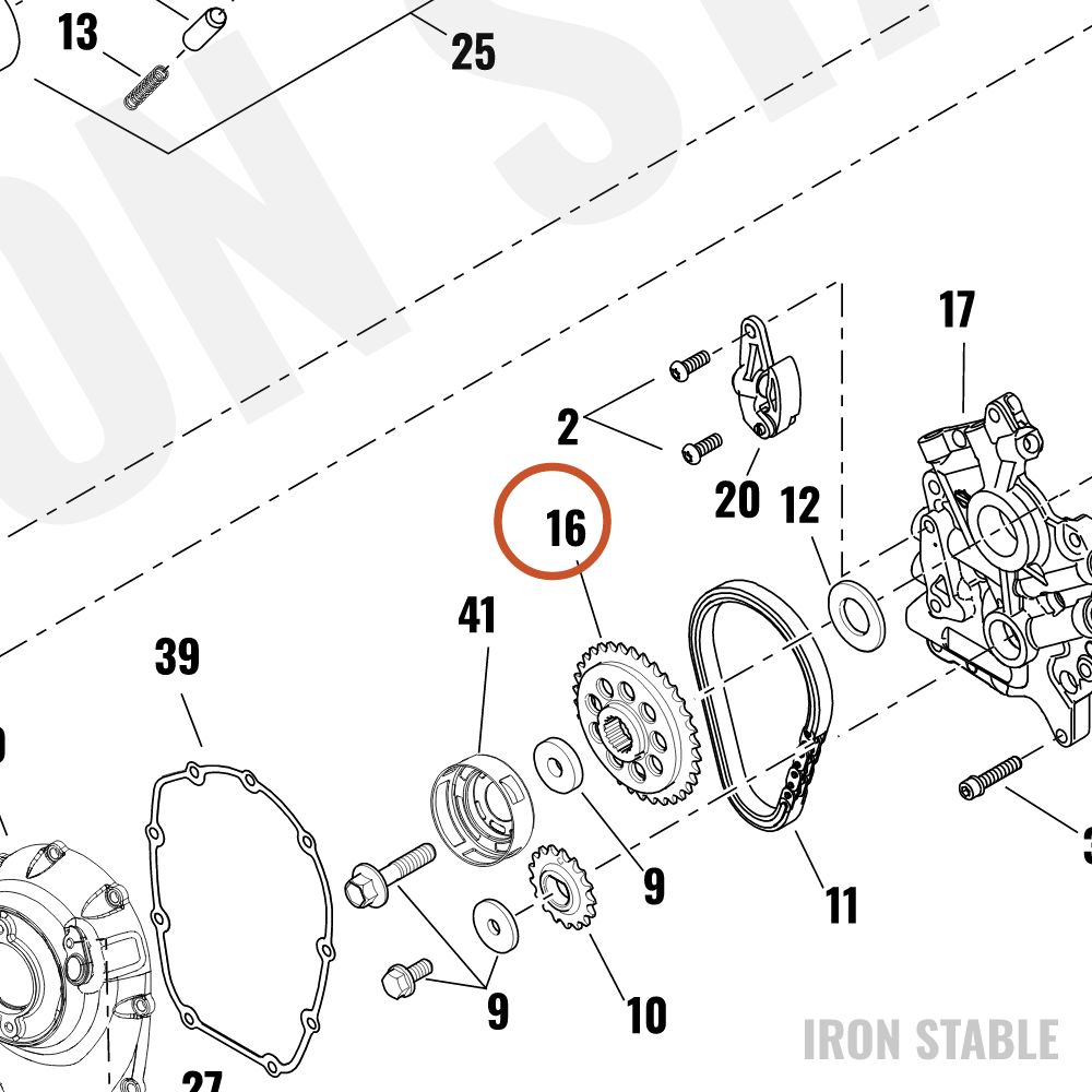 Harley-Davidson Sprocket, Cshft, X