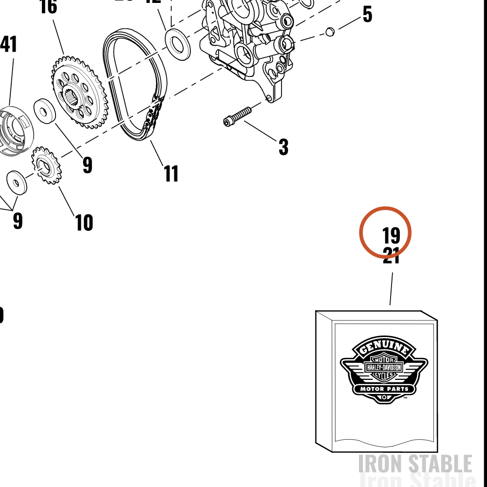 Harley-Davidson Kit, Camdr, Sprocket, Chain & Fas