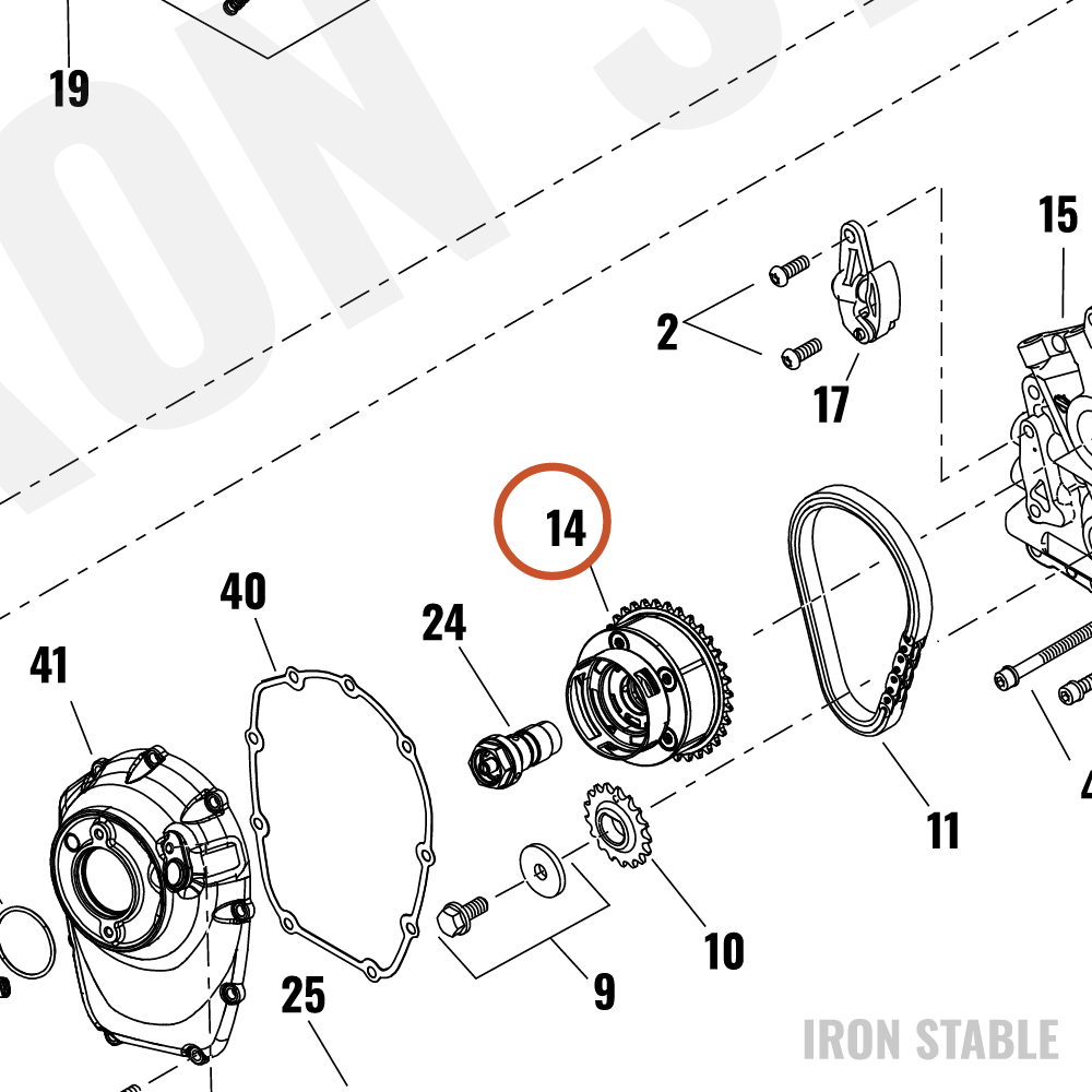 Harley-Davidson Cam Phaser, Vvt Assembly