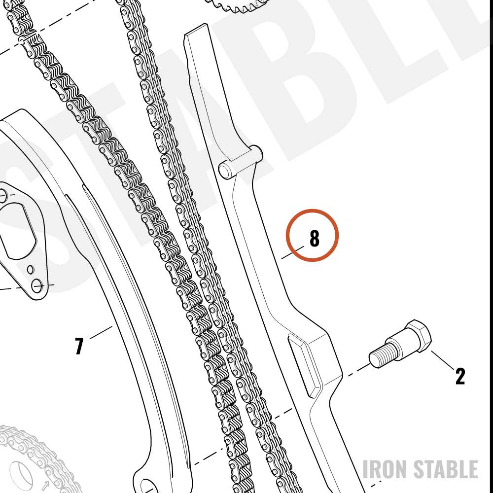 Harley-Davidson Guide, Chain, Cam Drive