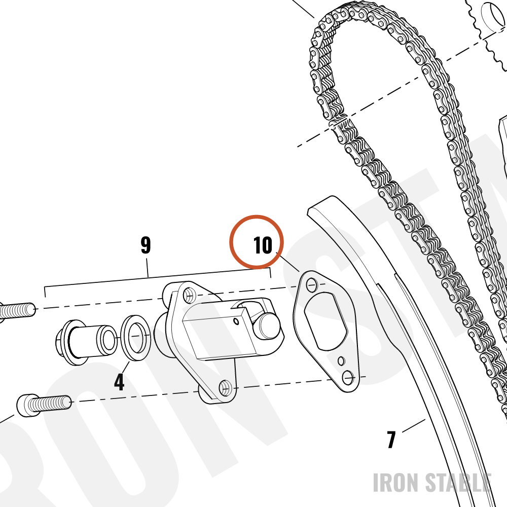 Harley-Davidson Gasket, Tensioner