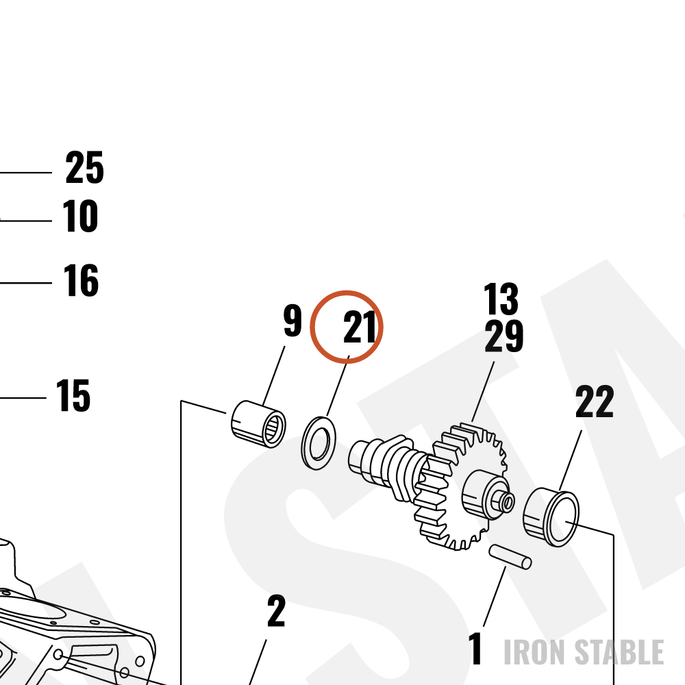 Harley-Davidson Washer, Cam Gear
