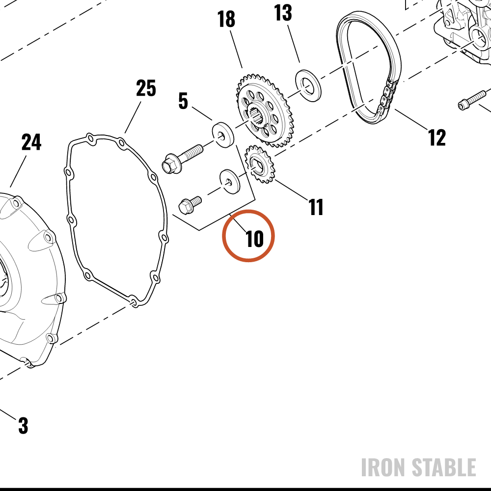 Harley-Davidson Sprocket Retention Kit, Cam Drive