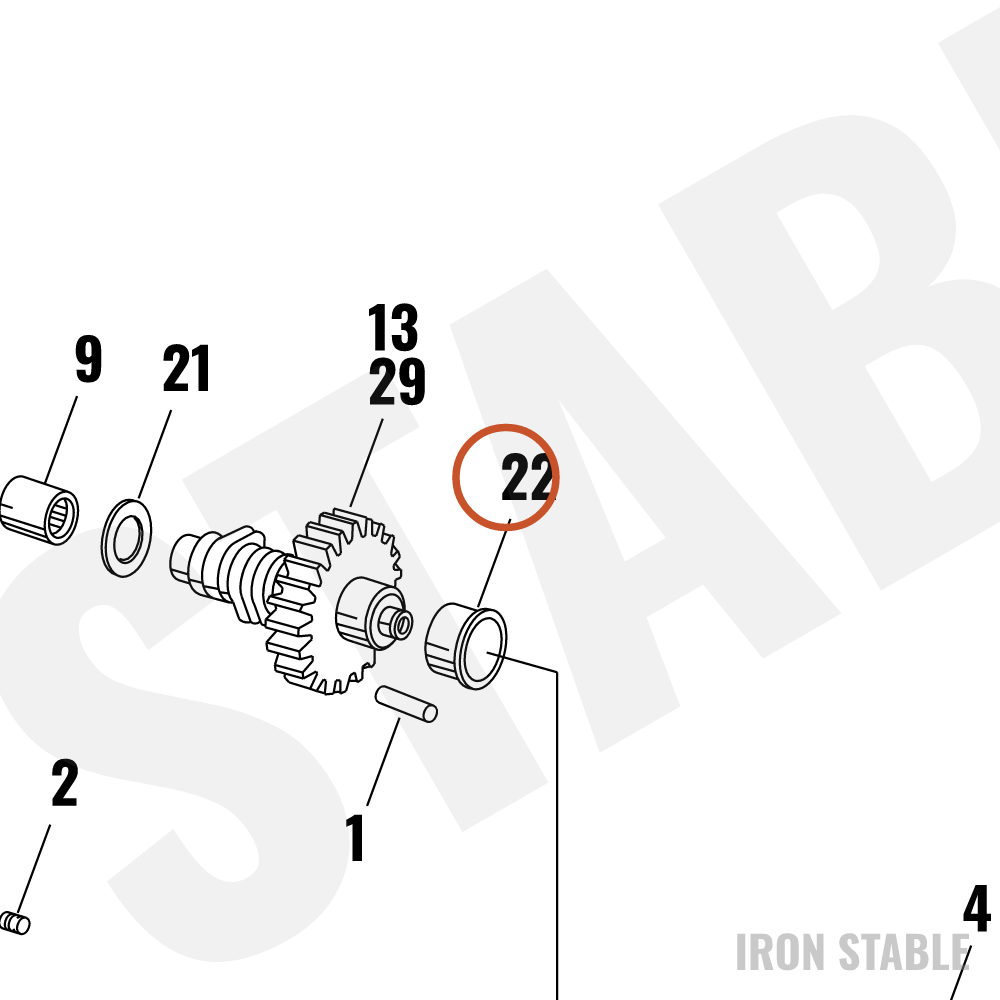 Harley-Davidson Bushng Shaft Camgear