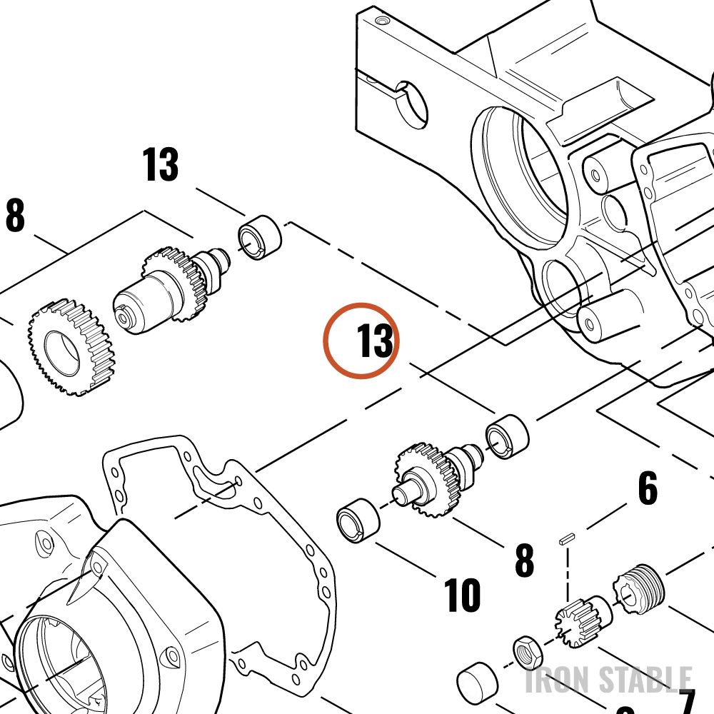 Harley-Davidson Bushing, Cam Gear Shaft