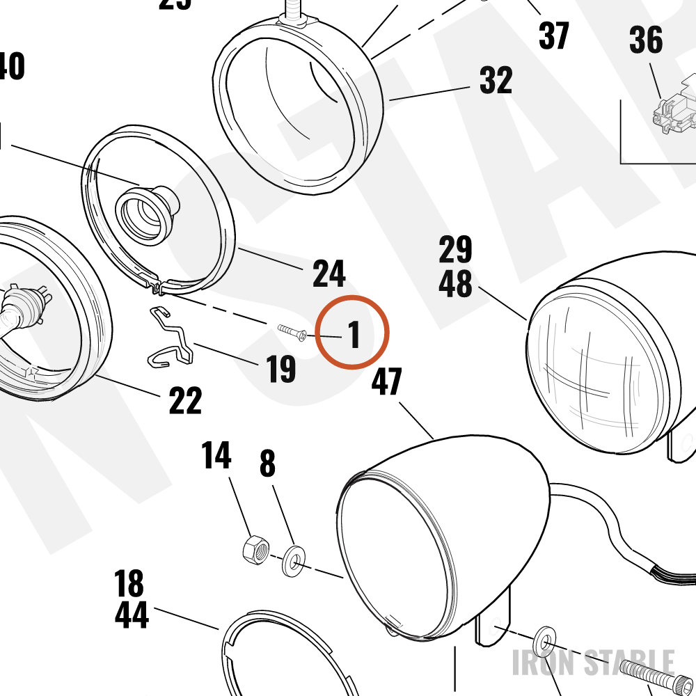 Harley-Davidson Screw, Self-Tapping