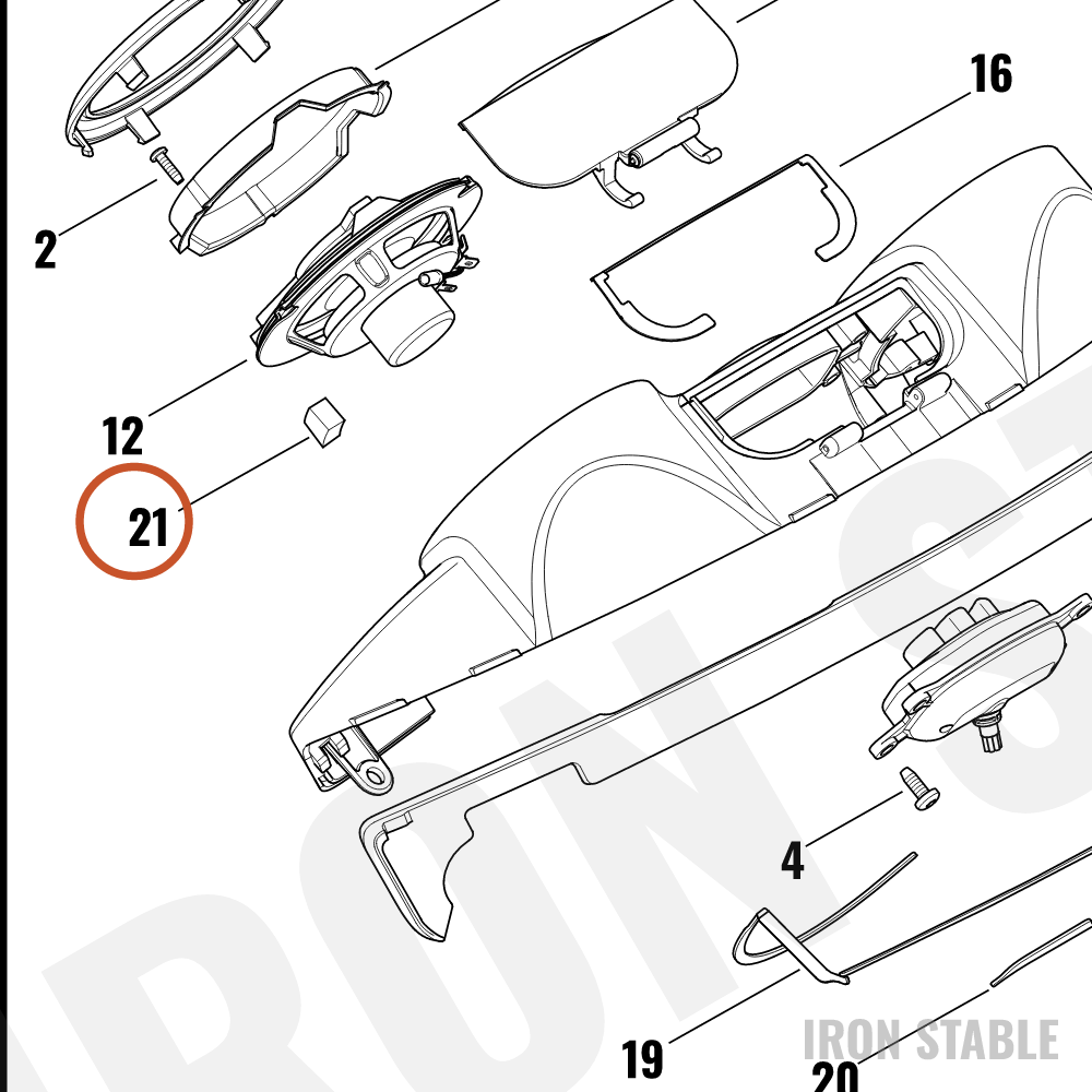 Harley-Davidson Speaker Gasket, Plug