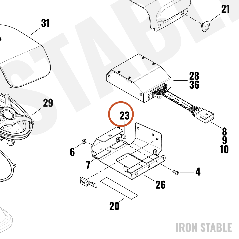 Harley-Davidson Cover, Bracket