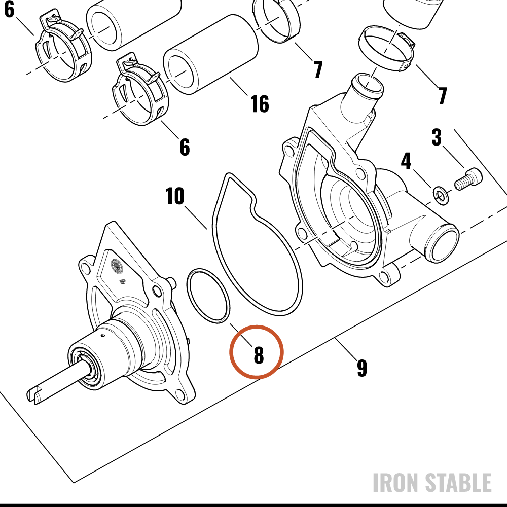 Harley-Davidson Seal, Coolant Pump