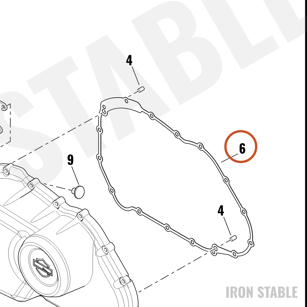 Harley-Davidson Gasket, Cover, Primary Drive