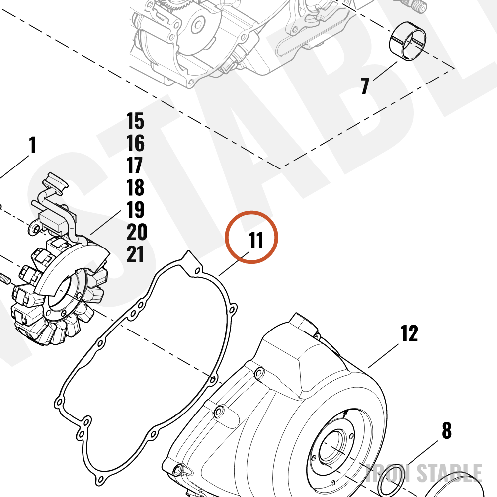 Harley-Davidson Gasket, Cover, Alternator