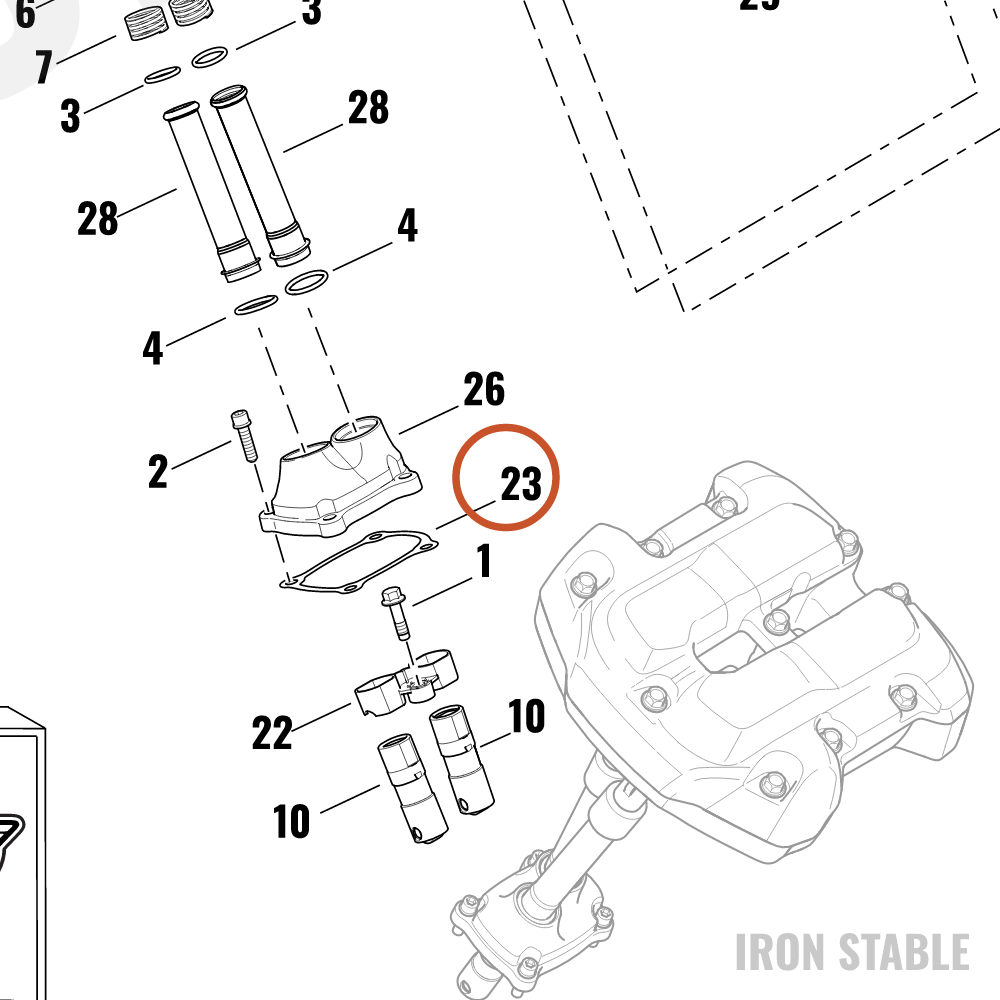 Harley-Davidson Gasket, Cover, Tappet