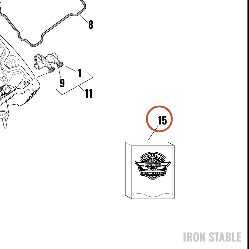 Harley-Davidson Kit-Gasket, Valve Lash Service