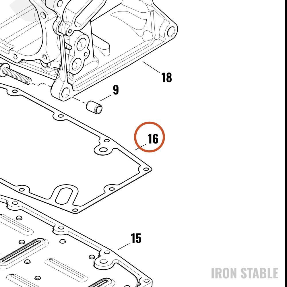 Harley-Davidson Gasket, Cover, X
