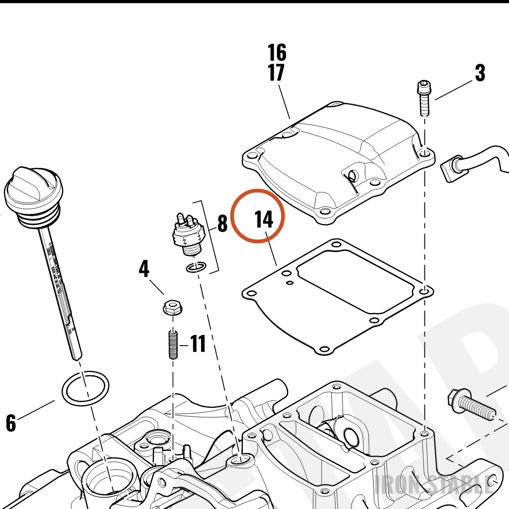 Harley-Davidson Gasket, Cover, X