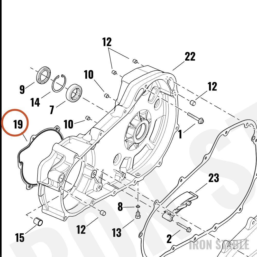 Harley-Davidson Gasket, Cover, X
