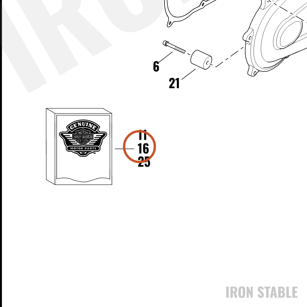 Harley-Davidson Kit, Cover/Slg, Inner Primary, Cvo