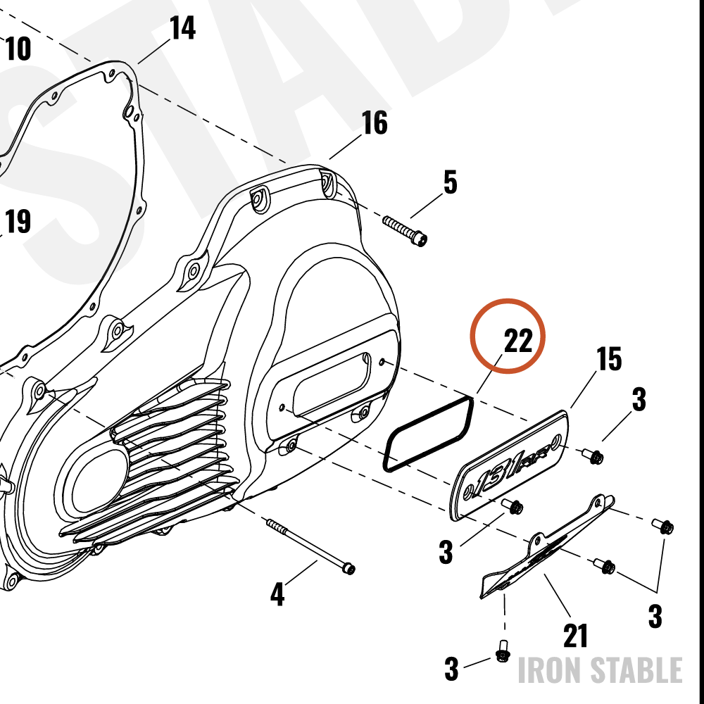 Harley-Davidson Gasket, Cover, Primary Oil Fill