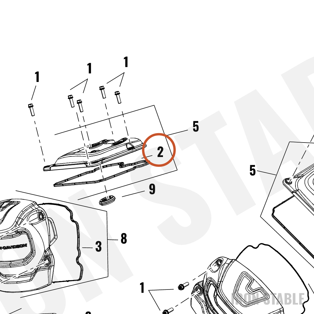 Harley-Davidson Gasket, Cover, Rkra/Valve