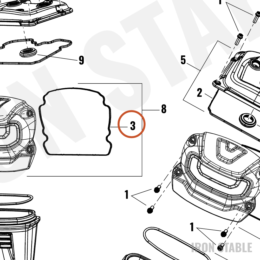 Harley-Davidson Gasket, Cover, Cam, Sprocket