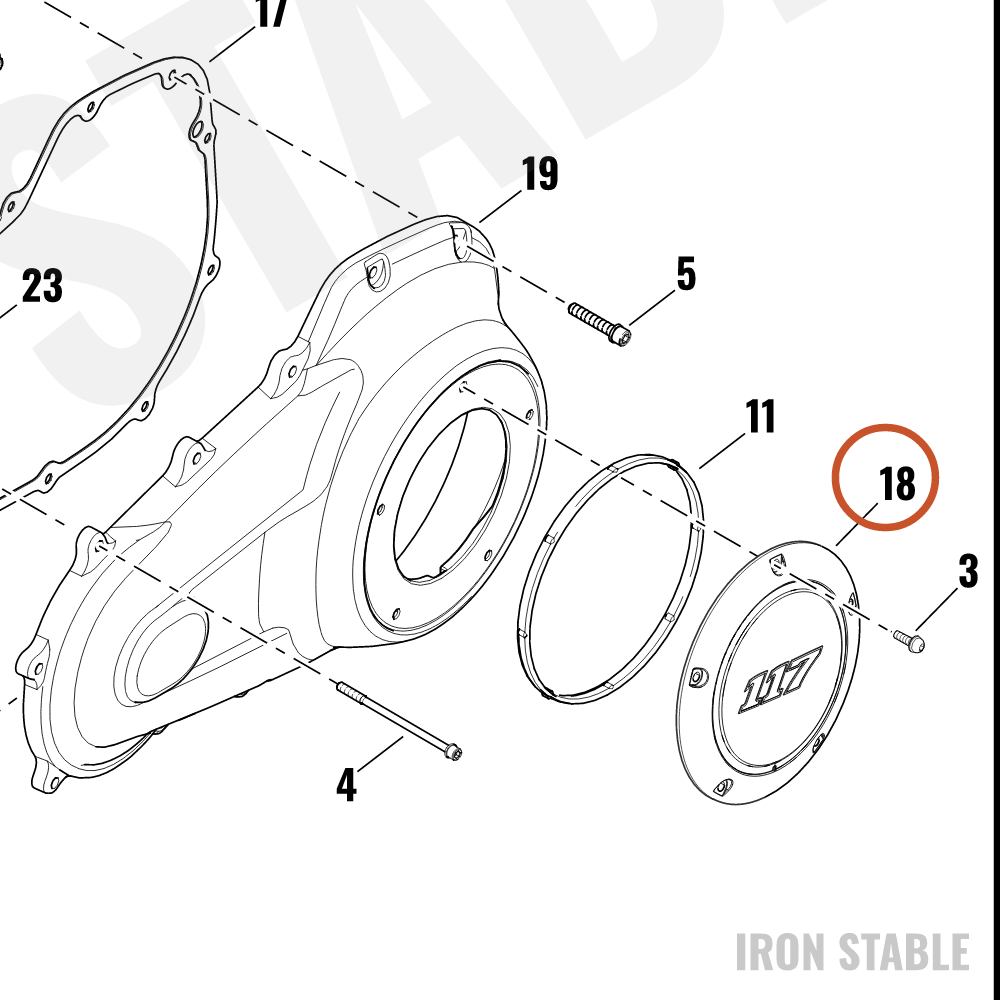 Harley-Davidson Cover, Cl, Black