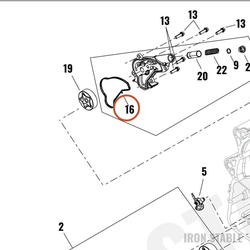 Harley-Davidson Gasket, Cover, Oil Pump